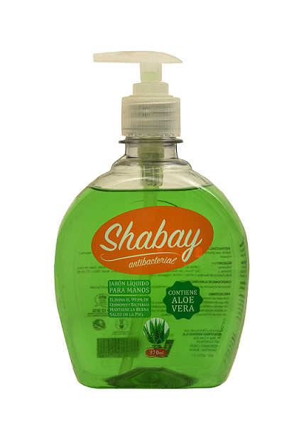 JABON LIQUIDO SHABAY ANTIBACTERIAL botella de  370 ml